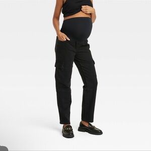 Isabel Maternity by Ingrid & Isabel Black Straight Leg Jeans